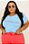 T-SHIRT PLUS SIZE VIVA INFINITO DTF AZUL BEBÊ XG - Imagem 1