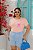 T-SHIRT PLUS SIZE RAQUETES WIMBLENDON DTF ROSA BEBÊ XG - Imagem 1