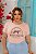 T-SHIRT PLUS SIZE WILD JAGUAR DTF ROSA BEBÊ XG - Imagem 1
