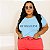 T-SHIRT PLUS SIZE MINIMALIST DTF AZUL BEBÊ XG - Imagem 1