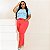 T-SHIRT PLUS SIZE WHAT YOU DTF AZUL BEBÊ XG - Imagem 1