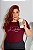 T-SHIRT PLUS SIZE LA PÓESIE DTF MARSALA XG - Imagem 1