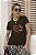T-SHIRT FLORES CORAÇÃO DTF CHOCOLATE - Imagem 1