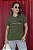 T-SHIRT HAPPINESS BORBOLETAS DTF VERDE MILITAR - Imagem 1
