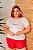 T-SHIRT PLUS SIZE YVES SAINT LAURENT DTF OFF WHITE XG - Imagem 1