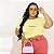 T-SHIRT PLUS SIZE YVES SAINT LAURENT DTF AMARELO BEBÊ XG - Imagem 1