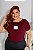 T-SHIRT PLUS SIZE LOS ANGELES DTF MARSALA XG - Imagem 1