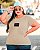 T-SHIRT PLUS SIZE LOS ANGELES DTF BEGE XG - Imagem 1