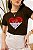 T-SHIRT ONDAS CORAÇÃO NEW YORK DTF CHOCOLATE - Imagem 1