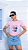 T-SHIRT STITCH E ANGEL DTF ROSA BEBÊ - Imagem 1