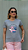 T-SHIRT STITCH E ANGEL DTF CINZA - Imagem 1