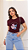 T-SHIRT STITCH E ANGEL DTF MARSALA - Imagem 1