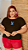 T-SHIRT PLUS SIZE STITCH FAMILY DTF CHOCOLATE XG - Imagem 2