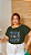 T-SHIRT PLUS SIZE STITCH MOOD DTF VERDE MILITAR XG - Imagem 1