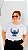 T-SHIRT PLUS SIZE STITCH DTF BRANCO XG - Imagem 1