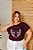 T-SHIRT PLUS SIZE TIGRES CORAÇÃO DTF MARSALA XG - Imagem 1