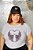 T-SHIRT PLUS SIZE TIGRES CORAÇÃO DTF BRANCO XG - Imagem 1