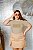 T-SHIRT PLUS SIZE PADRÃO GUCCI DTF BEGE XG - Imagem 1