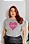 T-SHIRT PLUS SIZE CORAÇÃO COACH DTF CINZA XG - Imagem 1