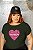 T-SHIRT PLUS SIZE CORAÇÃO COACH DTF VERDE MILITAR XG - Imagem 1