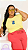 T-SHIRT PLUS SIZE STITCH BRAVO DTF AMARELO BEBÊ XG - Imagem 1