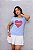 T-SHIRT CORAÇÃO COACH DTF AZUL BEBÊ - Imagem 1