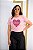 T-SHIRT CORAÇÃO COACH DTF ROSA BEBÊ - Imagem 1