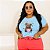 T-SHIRT PLUS SIZE COFFEE LOVER URSO DTF AZUL BEBÊ XG - Imagem 1