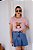 T-SHIRT COFFEE LOVER URSO DTF ROSA BEBÊ - Imagem 1