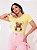 T-SHIRT COFFEE LOVER URSO DTF AMARELO BEBÊ - Imagem 1