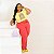 T-SHIRT PLUS SIZE MAKE MAGIC ARCO-IRÍS DTF AMARELO BEBÊ XG - Imagem 1