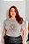 T-SHIRT PLUS SIZE MAKE MAGIC ARCO-IRÍS DTF CINZA XG - Imagem 1