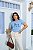 T-SHIRT SHE IS DTF AZUL BEBÊ - Imagem 1