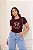 T-SHIRT TRUST VISION BORBOLETA DTF MARSALA - Imagem 1