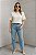 T-SHIRT DE ALGODÃO SARAH OFF WHITE - Imagem 2