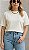 T-SHIRT DE ALGODÃO SARAH OFF WHITE - Imagem 1