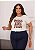 T-SHIRT PLUS SIZE WILD AND FREE DTF OFF WHITE XG - Imagem 1