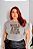 T-SHIRT PLUS SIZE WILD AND FREE DTF CINZA XG - Imagem 1