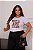 T-SHIRT PLUS SIZE WILD AND FREE DTF BRANCO XG - Imagem 1
