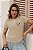 T-SHIRT COW PRINT CORAÇÃO DTF BEGE - Imagem 1