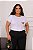 T-SHIRT PLUS SIZE COW PRINT CORAÇÃO DTF BRANCO XG - Imagem 1