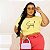 T-SHIRT PLUS SIZE SOUL BEAUTIFUL DTF AMARELO BEBÊ XG - Imagem 1