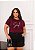 T-SHIRT PLUS SIZE SOUL BEAUTIFUL DTF MARSALA XG - Imagem 1