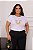 T-SHIRT PLUS SIZE SPREAD ARCO-IRIS DTF BRANCO XG - Imagem 1