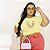 T-SHIRT PLUS SIZE SPREAD ARCO-IRIS DTF AMARELO BEBÊ XG - Imagem 1