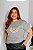 T-SHIRT PLUS SIZE SPREAD ARCO-IRIS DTF CINZA XG - Imagem 1
