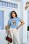 T-SHIRT LAÇO FEEL ANIMAL PRINT DTF AZUL BEBÊ - Imagem 1