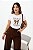 T-SHIRT LAÇO FEEL ANIMAL PRINT DTF BRANCO - Imagem 1