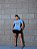 T-SHIRT CAVALO COWGIRL DTF AZUL BEBÊ - Imagem 1