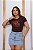 T-SHIRT CAVALO COWGIRL DTF CHOCOLATE - Imagem 1